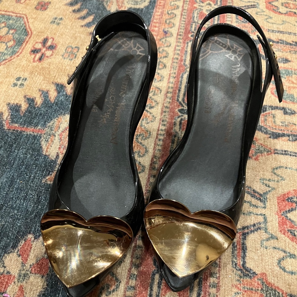 Size 9 Vivienne Westwood  Melissa Heart Heels (Used)